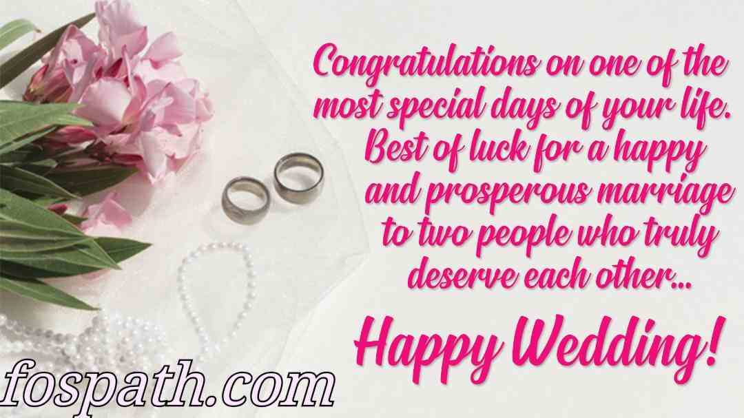 Short Marriage Wishes To Friend In English