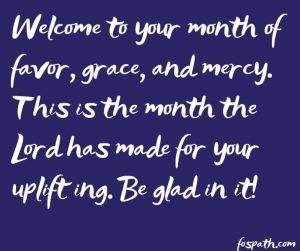 Start Of The Month Prayer