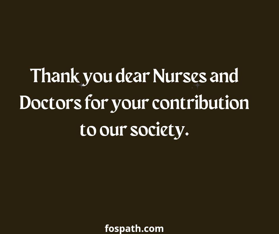 Appreciation Thank You Quotes for Nurses And Doctors