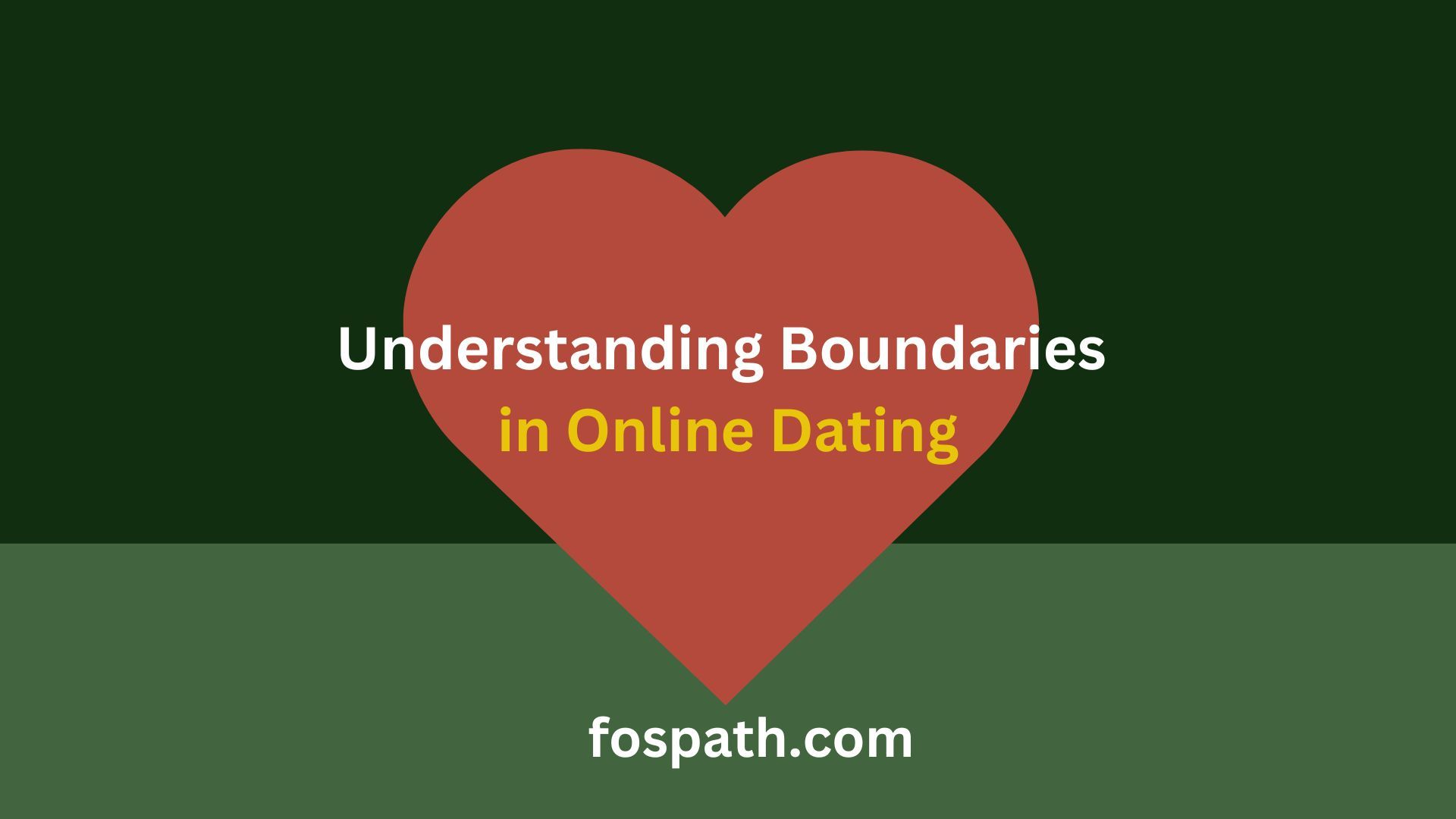 Understanding Boundaries in Online Dating